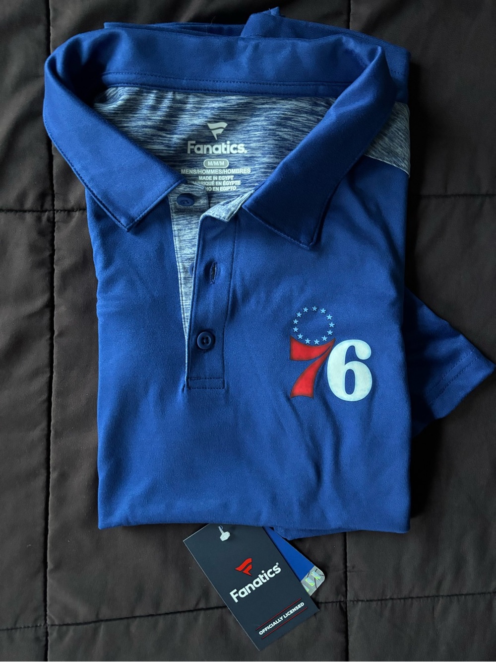 Men’s Medium 76ers Polo Shirt